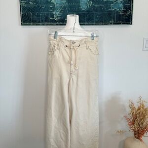 Kensie Jeans Cream Vintage Luxe Wide Leg Pants Size 8/29